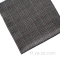 Tissu de mélange en laine Plaid Vérifiez en tweed tissu